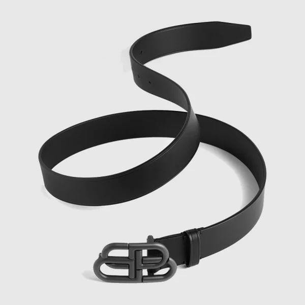 발렌시아가 BB 라지 벨트 블랙 570370 - 허시백